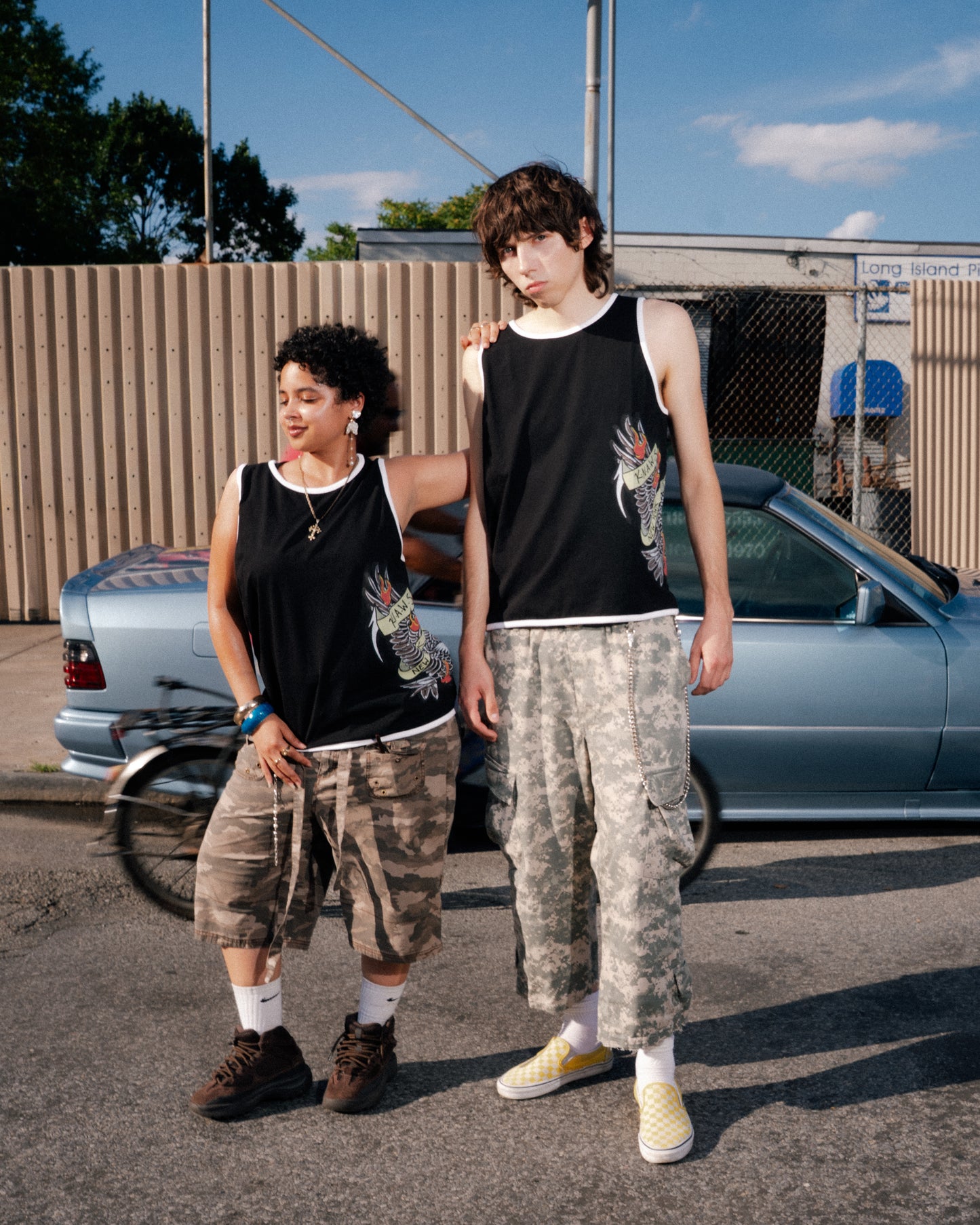 Burning Eagle Tank (Black)